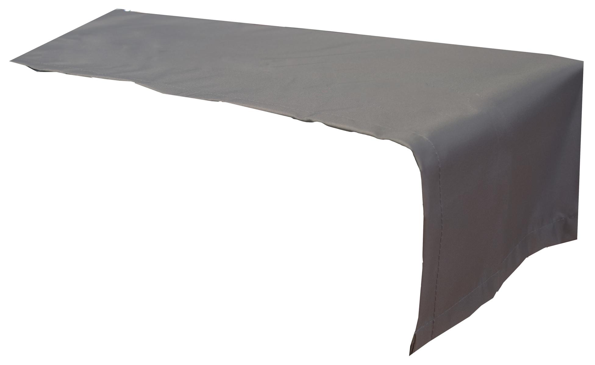 Tischläufer 120x45 cm wasserabweisend 100% Polyester in anthrazit