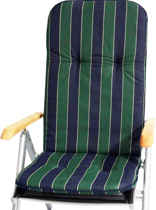 Hochlehner Stuhlauflage Streifen grün blau