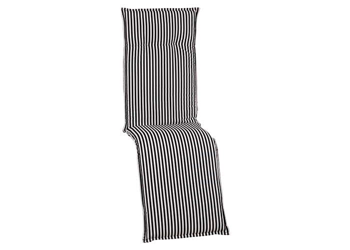 beo Gartenmöbel Auflage Streifen schwarz weiss für Relaxstühle BE807 Tupelo