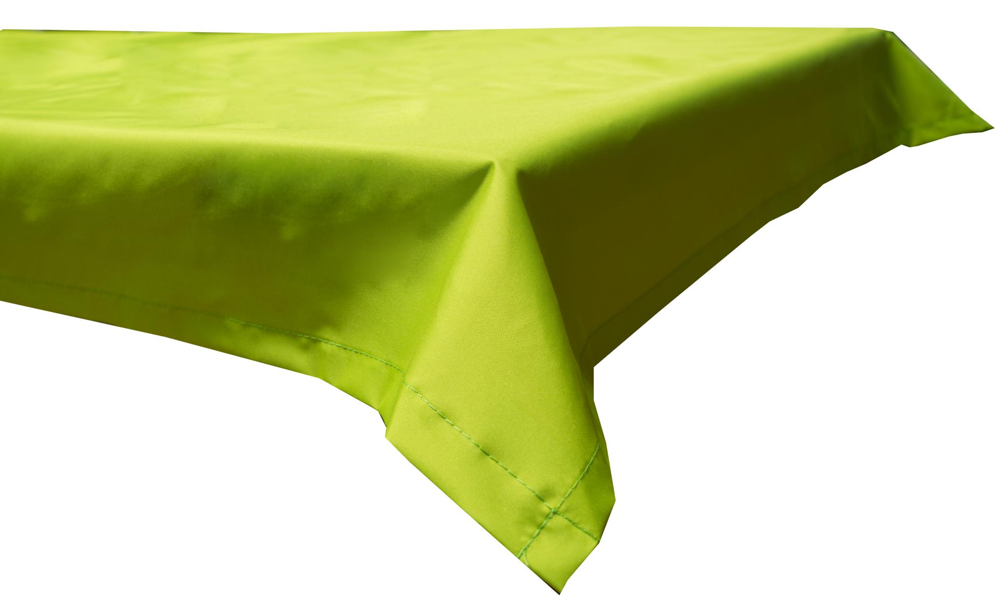 Wasserabweisende Tischdecke 100% Polyester in hellgrün 76x76 cm