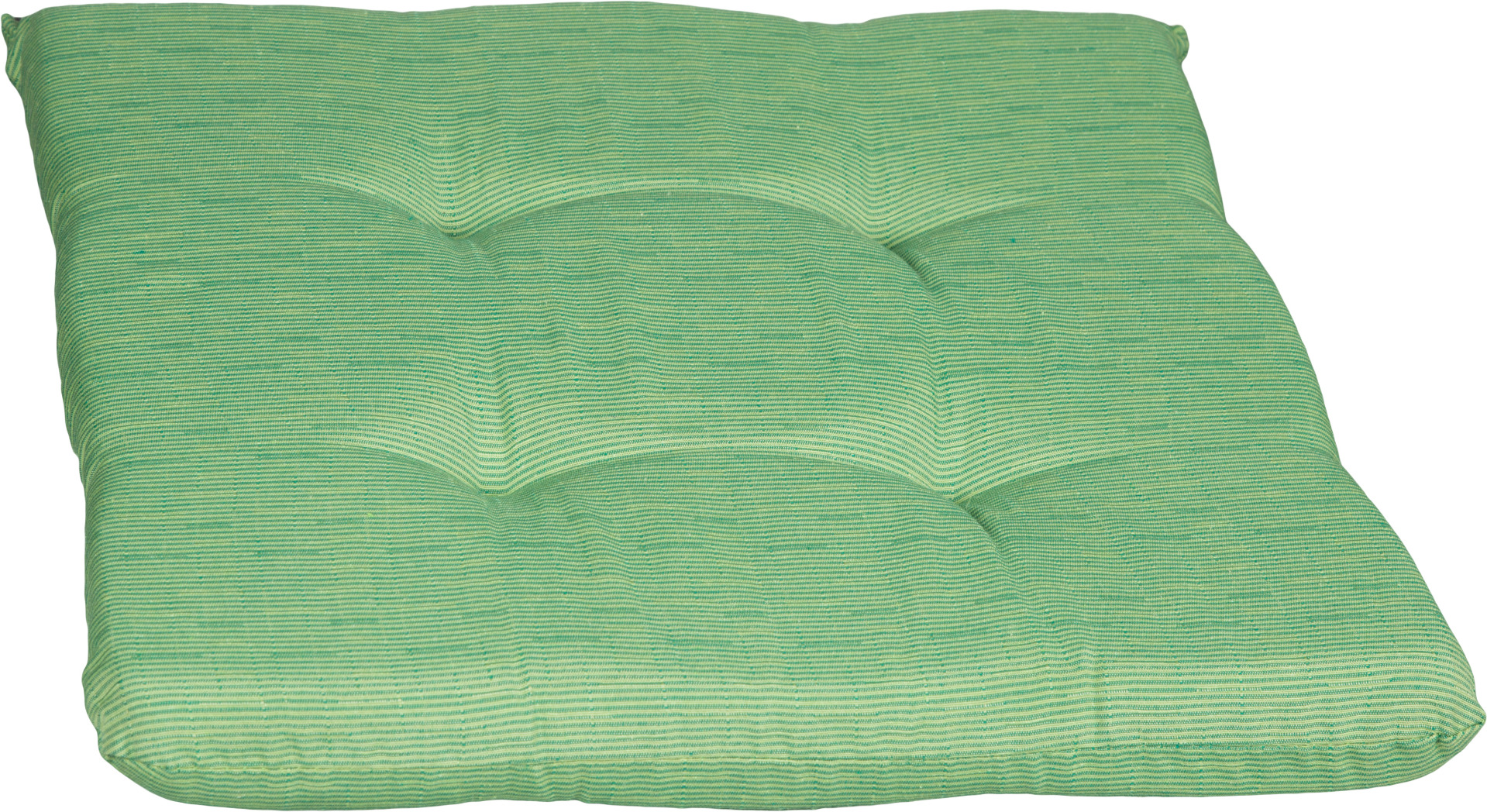 Hellgrünes strukturiertes rechteckiges Stuhlkissen ca. 41 x 41 cm ca. 4,5 cm dick von beo 