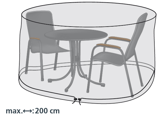 Schutzhülle für Sitzgruppen bis 200 cm rund von beo