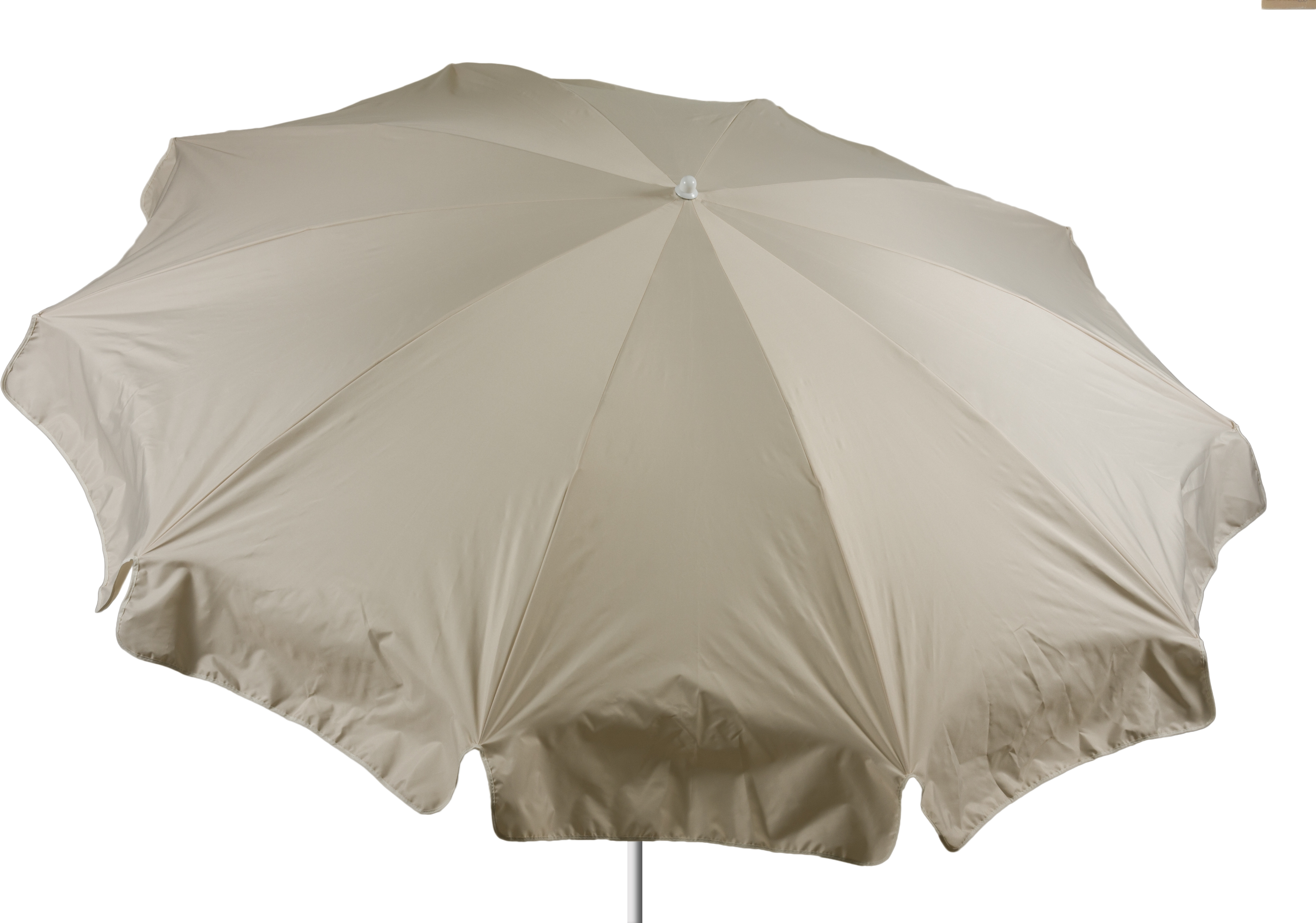 Sonnenschirm 240 cm Durchmesser in beige Bespannung 100% Polyester wasserabweisend 2,7kg