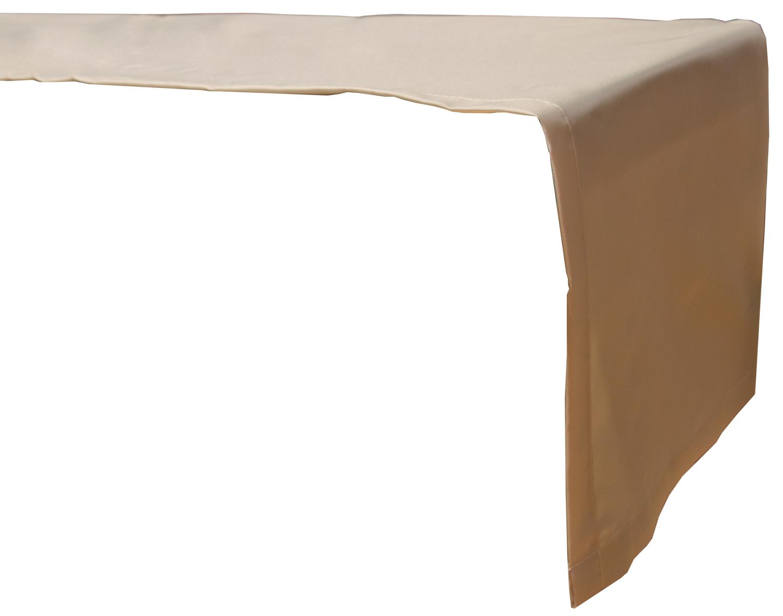 Tischläufer 120x45 cm wasserabweisend 100% Polyester in beige