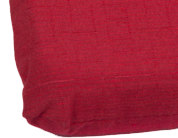 Rotes strukturiertes rechteckiges Stuhlkissen ca. 41 x 41 cm ca. 4,5 cm dick von beo 