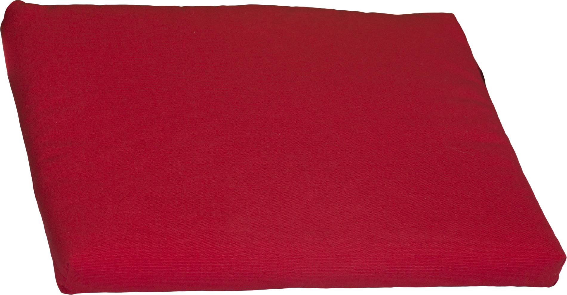 Polster für Balkonstühle rechteckig rot Dralon Bezug 45 x 40 cm